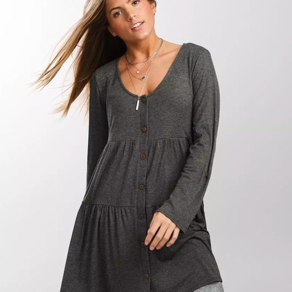 Charmed Hearts Tiered Babydoll Tunic Dress - Picture 3 of 5